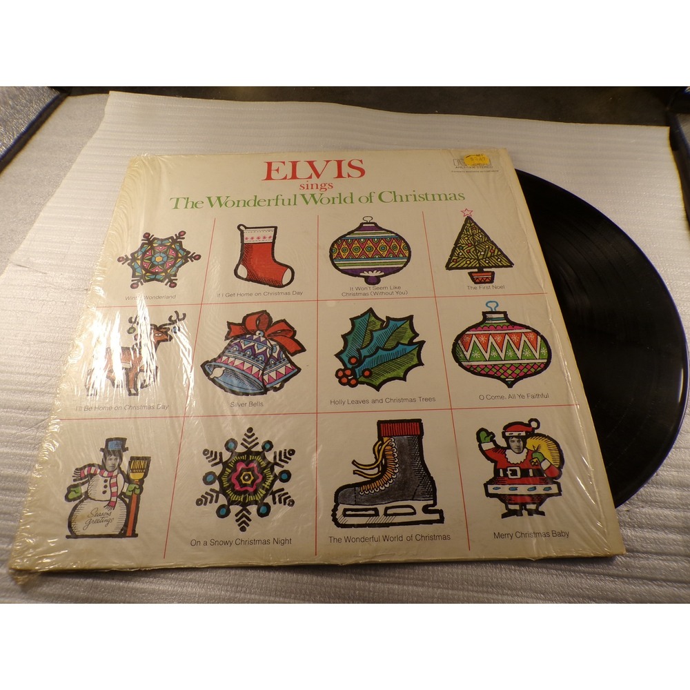Elvis Presley The Wonderful World of Christmas Vinyl LP Record 1971 RCA ANL11936
